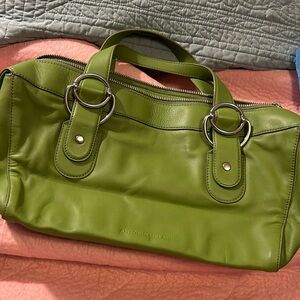 VTG Antonio Melani Green Leather Hangbag NWOT